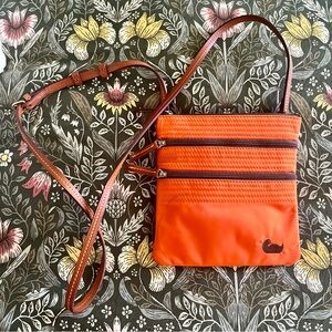 Dooney & Bourke Orange Canvas Crossbody Purse